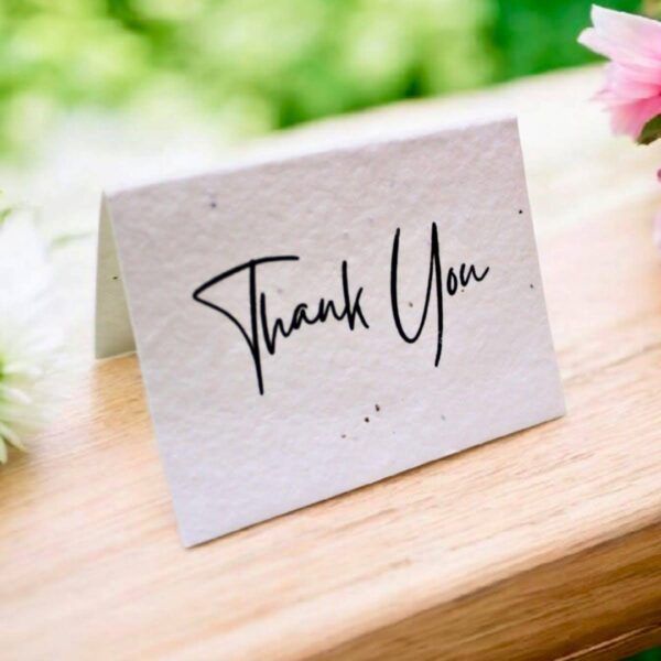seed paper thank you card